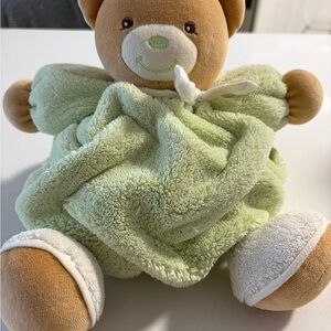 Kaloo Plush Bear Lovey in Light Green and Brown